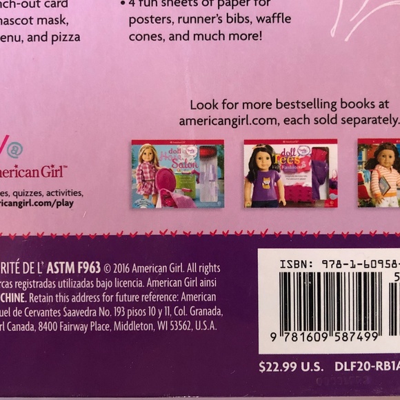 American Girl Doll Sports Book NIB Accessories - Picture 7 of 8